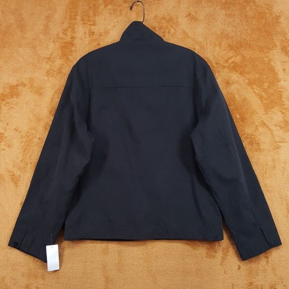 Robert Graham Jacket Mens Small Black Zip Up Lightweight Peached Stand Collar - Picture 4 of 9